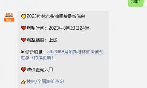 广西桂林油价调整最新-桂林汽车油价调整通知